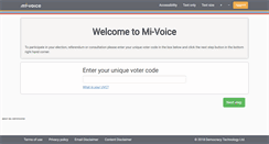 Desktop Screenshot of mi-vote.com